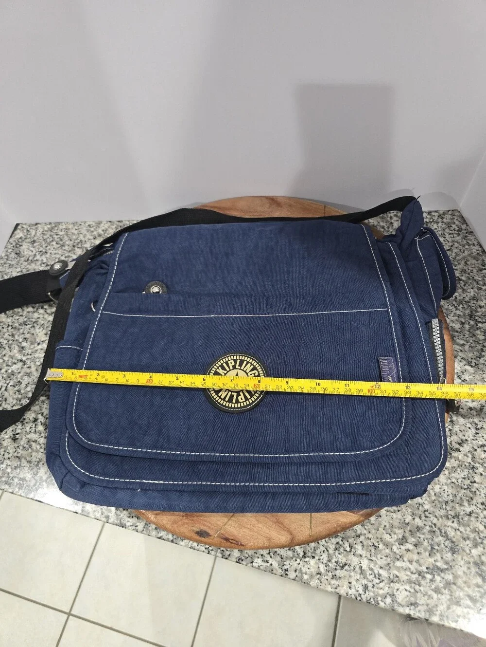 Kipling Madhouse Messenger Bag Navy Blue Unisex Adjustable Strap